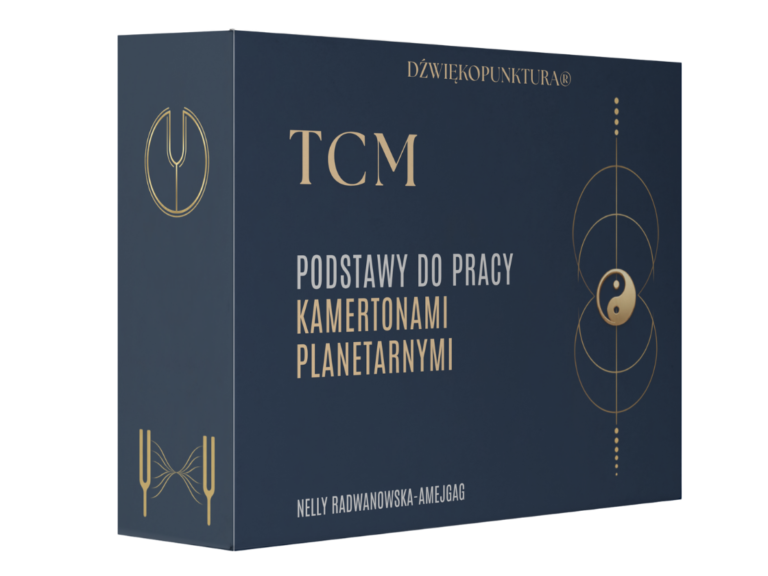 Podstawy TCM do pracy kamertonami planetarnymi — okładka kursu Dźwiękopunktury®
